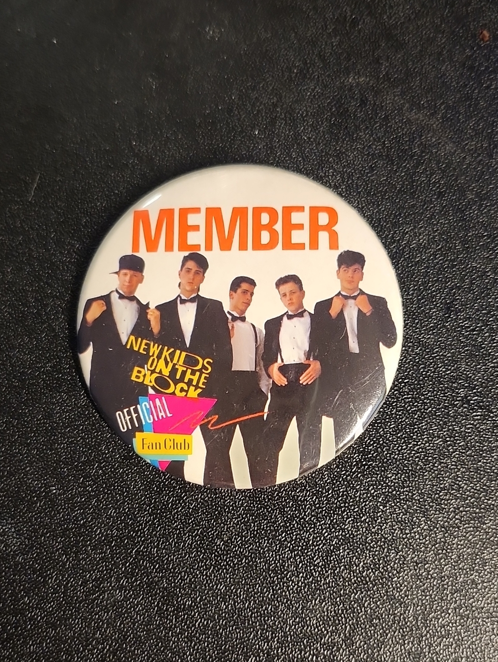 Official Fan Club Member Pin - Black & White